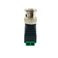 Conector BNC Macho Verde Sin Soldadura, Terminal Positivo Negativo BNC, Conector BNC Macho Hembra para Accesorios de Conectores