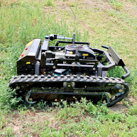 Livraison gratuite, tondeuse à gazon à chenilles de 800 mm, tracteur à essence, automatique, zéro rayon de braquage, télécommande, tondeuses à gazon pour jardin Gafor