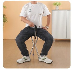 Canne à trois pieds Ningkang avec siège intégré pour personnes âgées, aide à la marche et soutien à la mobilité - Product Image 1