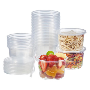 <b>Plastic</b> Disposable PP Microwavable Detachable 16 oz Eco-Friendly American Style Deli <b>Container</b> for Go <b>Food</b> Storage - Product Image 1