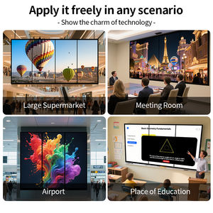 Schermo di giunzione con Display pubblicitario LCD <span class=keywords><strong>Video</strong></span> sistema di pubblicità a parete con Splicing 98% LCD con precisione a colori Adobe RGB iptv - Product Image 4