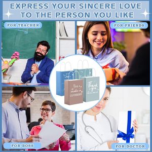 Bolsas de Regalo de Papel Kraft Pequeñas Reciclables al por Mayor con Recubrimiento UV para Cosméticos, Mascarillas Faciales, Velas, Té, Regalos para Mamá y Novia - Product Image 4