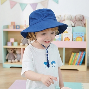 Chapeau Bob Respirant pour Enfants, Chapeau de Plage <span class=keywords><strong>d</strong></span>'Été pour Enfants UPF 50+, Chapeau Safari Réglable pour Bébé avec Cordon, Casquette de Jeu <span class=keywords><strong>d</strong></span>'Extérieur à Large Bord - Product Image 1