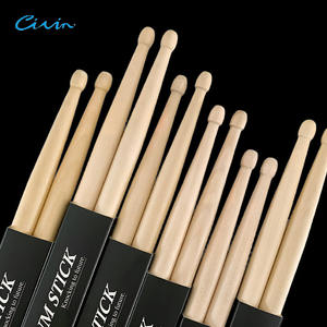 ไม้ตีกลองไม้เมเปิ้ลเบิร์ชไม้กันลื่น7A 5A ออกแบบโลโก้ได้ตามต้องการ - Product Image 1