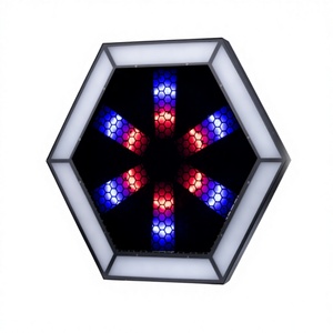 โรงงานขายไฟ LED รูปหกเหลี่ยมขนาด 60x60 RGB พร้อมเอฟเฟกต์ม้าวิ่ง DMX512 สำหรับเวทีคลับและโรงละคร - Product Image 1
