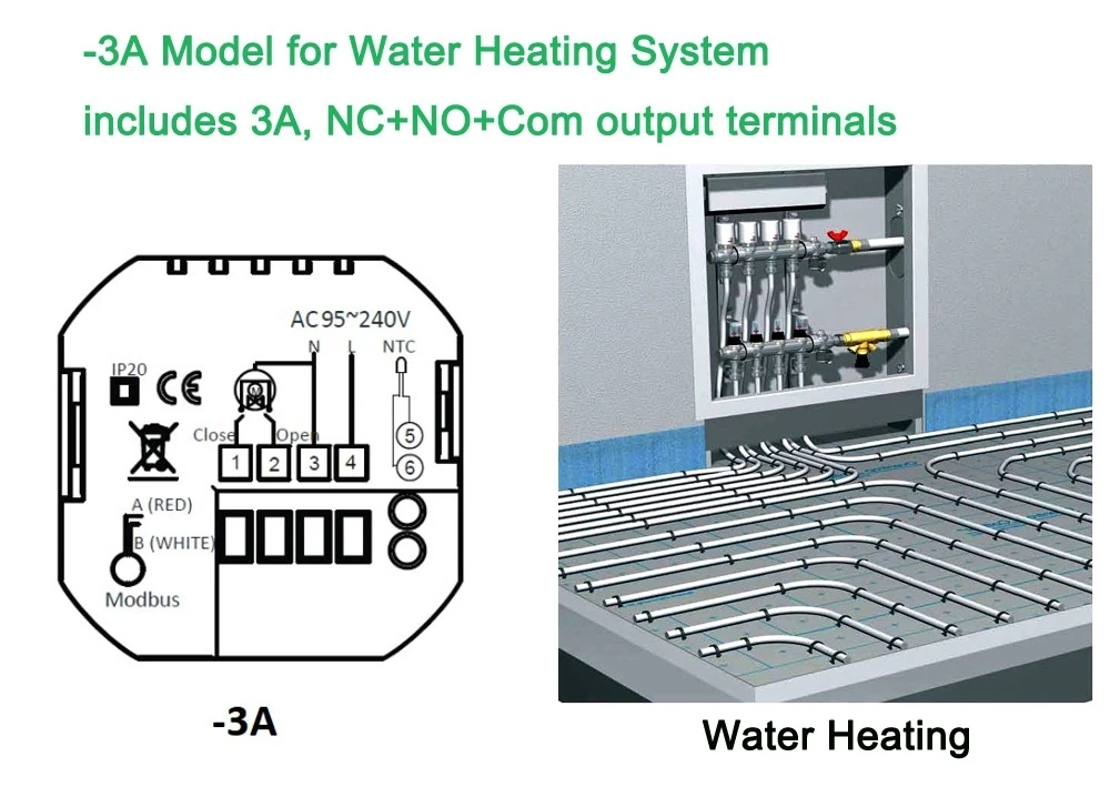 Programmable Radiator Smart Wifi Thermostat Underfloor Heating Thermostat Temperature Controller