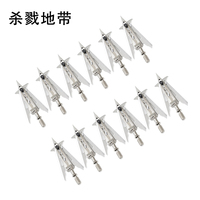 Pointe de flèche fixe à 2 lames en acier forgé 100 grains pour la chasse à l'arc recurve – Accessoire d'archerie