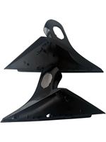 Nouveau support triangulaire noir extensible pour rétroviseur latéral droit Mercedes-Benz Classe E 213, plaque de rétroviseur de recul