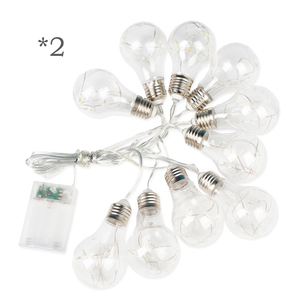 Guirlandes lumineuses en corde de chanvre imperméables pour le camping, la terrasse et la décoration de fêtes, ampoules en fil de cuivre - Product Image 4