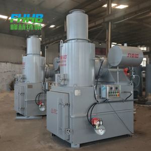 משרפת פסולת של מותג FHHB, קיבולת גדולה של 1 טון לשעה, מכונה לשריפת פסולת רפואית - Product Image 4