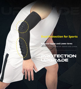Protector de Codo de EVA con Diseño de Panal de Abeja, Antideslizante, de Silicona, Transpirable, con Compresión, para Baloncesto, Fútbol, Ciclismo, para Hombres y Mujeres, Personalizable - Product Image 6