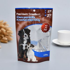 Bolsa de Plástico con Cierre Zip Personalizada y Reciclable para Refrigerios para Mascotas, Golosinas para Perros, Chicle y Empaque de Alimentos para Mascotas - Product Image 4