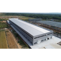 Construcción de metal industrial de estructura de acero prefabricada de fábrica personalizada de gran envergadura