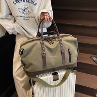 Sac de voyage classique en toile cirée pour homme, sérigraphié, en toile/polyester, pour le sport en plein air, sac de rangement à bandoulière, couleurs mélangées