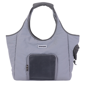 Premium Grey Waterproof <b>Pet</b> <b>Carrier</b>, Lightweight Breathable Travel Bag, Stain-Resistant Stylish Tote for Small <b>Pets</b> - Product Image 1