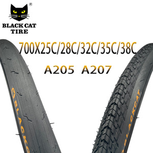 <span class=keywords><strong>Pneu</strong></span> de vélo Black Cat 700x25C 28C 32C 35C 38C en caoutchouc antidérapant pour vélos de route - Product Image 4