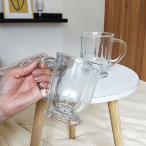 Vente en gros personnalisée de tasses transparentes de haute qualité, tasses vintage, ensembles de tasses pour le café et le thé - Product Image 3