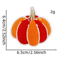 Nouveau Orange Happy Fall Autumn Harvest Festival Thanksgiving Day Thème Fer sur Patchs Brodés Citrouille Dinde