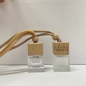 Bouteilles de désodorisant pour voiture, vente directe d'usine, personnalisation du logo disponible, bouteilles en verre vides carrées, formes variées. - Product Image 5