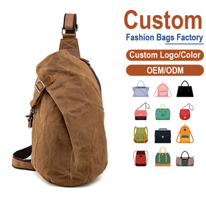 Bolso de lona de gran capacidad, color marrón cálido |   Fabricación Personalizada OEM/ODM para Marcas de Ropa Urbana y Streetwear - Product Image 1