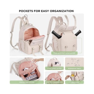 New women's Pick Ball handbag fashionable tennis racket bag large capacity sports and fitness dry wet separation shoulder bag - Product Image 3
