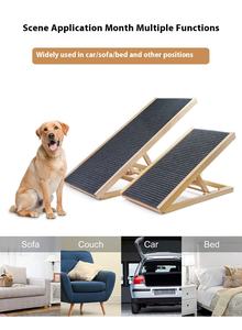 Rampe de soutien articulaire pliable en bois <span class=keywords><strong>pour</strong></span> chiens et chats seniors, surface antidérapante, échelle portable, capacité 50 kg <span class=keywords><strong>pour</strong></span> un accès sécurisé aux lits surélevés - Product Image 6