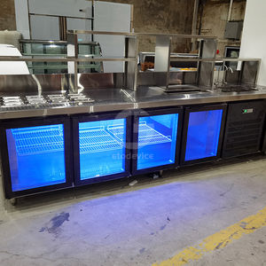 Mostrador Refrigerado Comercial para Pizzas con Barra de Ensaladas / Mostrador Refrigerado Preparación de Alimentos - Product Image 4