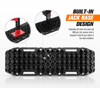 BUNKER INDUST 10T Planches de récupération, planches de traction antidérapantes robustes avec base de levage intégrée pour sable, boue, neige, tout-terrain 4x4