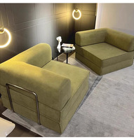 Modernes Cord-Vakuum-Komprimiertes Modulares Schlafsofa Stoffbezogenes Ecksofa-Set für Apartments Knochenloses Sofa