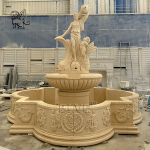 Fuente de Agua Escalonada con Estatuas de Mármol de Estilo Moderno y Simple para Decoración de Jardín de Hotel o Resort al Aire Libre, Fabricación Personalizada - Product Image 2