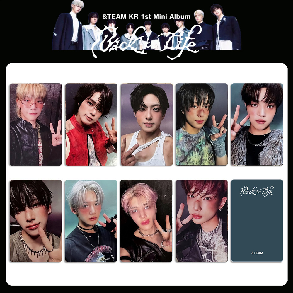 9Pcs/Set KPOP &TEAM Back to Life Mini Album US Ver Selfie Lomo