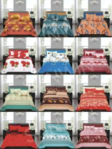 Nouvelle Parure de Lit à Motif Rose Emballage Premium Carte d'Insertion Couleur Or 48 Motifs Imprimés Ensemble de Draps 6 Pièces pour la Revente - Product Image 5