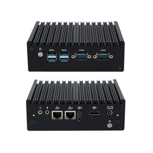 Intel N5095 Mini PC pour CNC sans ventilateur 16GB DDR4 128GB SSD 2RJ45 LAN 4USB3.1 2 * RS232 COM Quad <span class=keywords><strong>Core</strong></span> 4GB Vidéo intégrée VGA UK - Product Image 5