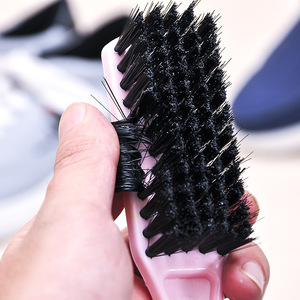 Brosse à chaussures avec poils en nylon et boucle de suspension pour le nettoyage des chaussures, couleur aléatoire, sans brevet, fabriquée dans le Zhejiang, non importée - Product Image 4