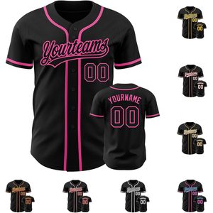 FOXA Custom Baseball Jersey Personalized Button <b>Down</b> Softball Team T-Shirt Breathable Unisex 360 Grams Screen Printing - Product Image 3