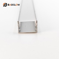 Nouveau profilé en aluminium extrudé à profil bas personnalisé 15*09 pour éclairage LED, montage en surface, plafond, mur, sol