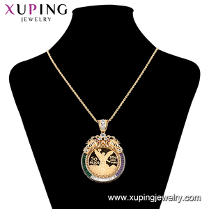 34470 xuping Colgante <span class=keywords><strong>de</strong></span> circonita mexicana <span class=keywords><strong>de</strong></span> gran volumen y peso, con diseño <span class=keywords><strong>de</strong></span> moneda conmemorativa mexicana <span class=keywords><strong>de</strong></span> 50 <span class=keywords><strong>pesos</strong></span>, color <span class=keywords><strong>oro</strong></span> <span class=keywords><strong>de</strong></span> 18K - Product Image 2