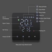 Thermostat de chauffage électrique par le sol BEOK 16A avec capteur de sol externe 10K 3950 pour contrôle à distance par application