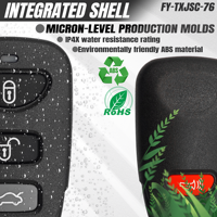Duplicador de control remoto de metal directo de fábrica RF 433MHz para persiana enrollable de puerta de garaje y sistemas de puerta automática