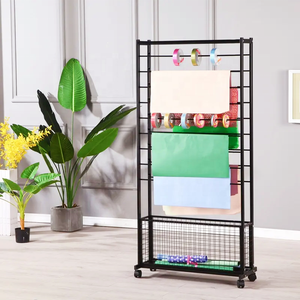 Benutzer definierte 10-lagige Blumen Geschenk papier moderne Metall korb <span class=keywords><strong>Display</strong></span> Stand <span class=keywords><strong>Rack</strong></span> für Yoga matte Teppich Teppich Vorhang Schal Schal Geschenk - Product Image 1