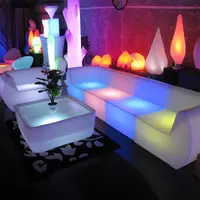 Luminária led para áreas internas e externas ktv, clube noturno pátio, conjunto de sofá modular, colorido, bar, móveis