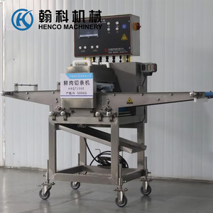 Nouvelle lame entièrement automatique en acier inoxydable de qualité supérieure trancheuse à viande fraîche d'épaisseur réglable découpeuse de poitrine de poulet - Product Image 6