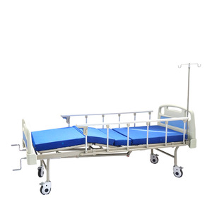 Cama de Hospital Manual con Manivela YK3020W-2 de Acero Inoxidable con Doble Manivela para Pacientes - Product Image 1