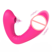 2-in-1 Saug-Vibrator mit 10 Saug- und Vibrationsmodi für Brustwarzen-, Vaginal- und Klitorisstimulation für Solo-, Lesben- und Paarverwendung