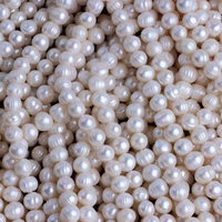 Perles d'eau douce naturelles 10-11 mm, haute brillance, blanches, baroques, presque rondes, pour la fabrication de bijoux, collier DIY