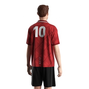 Uniforme de Fútbol Personalizado con Cuello en V, Malla de Secado Rápido, Inserciones que Controlan la Humedad y Detalles Personalizados para Partidos de Liga - Product Image 4
