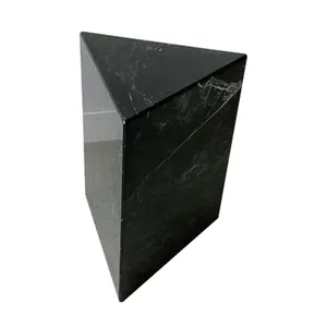 Soporte de Pedestal para café, piedra de granito, mármol, mármol negro