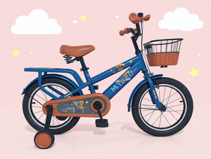 Vé<span class=keywords><strong>lo</strong></span> pour enfants à une vitesse, cadre en acier de 12 pouces, frein à câble, pédale ordinaire, avec roues d'apprentissage, pour enfants de 5 à 8 ans, vé<span class=keywords><strong>lo</strong></span> d'équilibre, fabrication chinoise OEM - Product Image 2