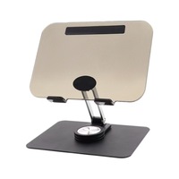 Support de bureau pliable transparent pour ordinateur portable, tablette et téléphone, dissipateur de chaleur