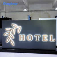 Lettres lumineuses LED moulées en acrylique pour la décoration personnalisée des magasins de détail en extérieur, CRI 90 élevé, lumière stable, fabricant de Guangzhou